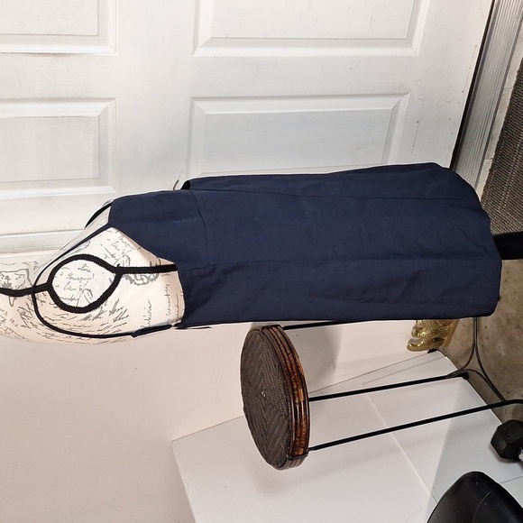 Mare Mare Cut-Out Shift Mini Dress Women Medium Petite New Navy - Picture 8 of 8